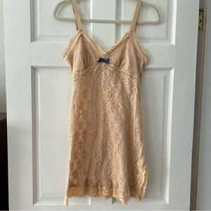 Sparkle and Fade Lace Mini Slip Lingerie Dress, size small